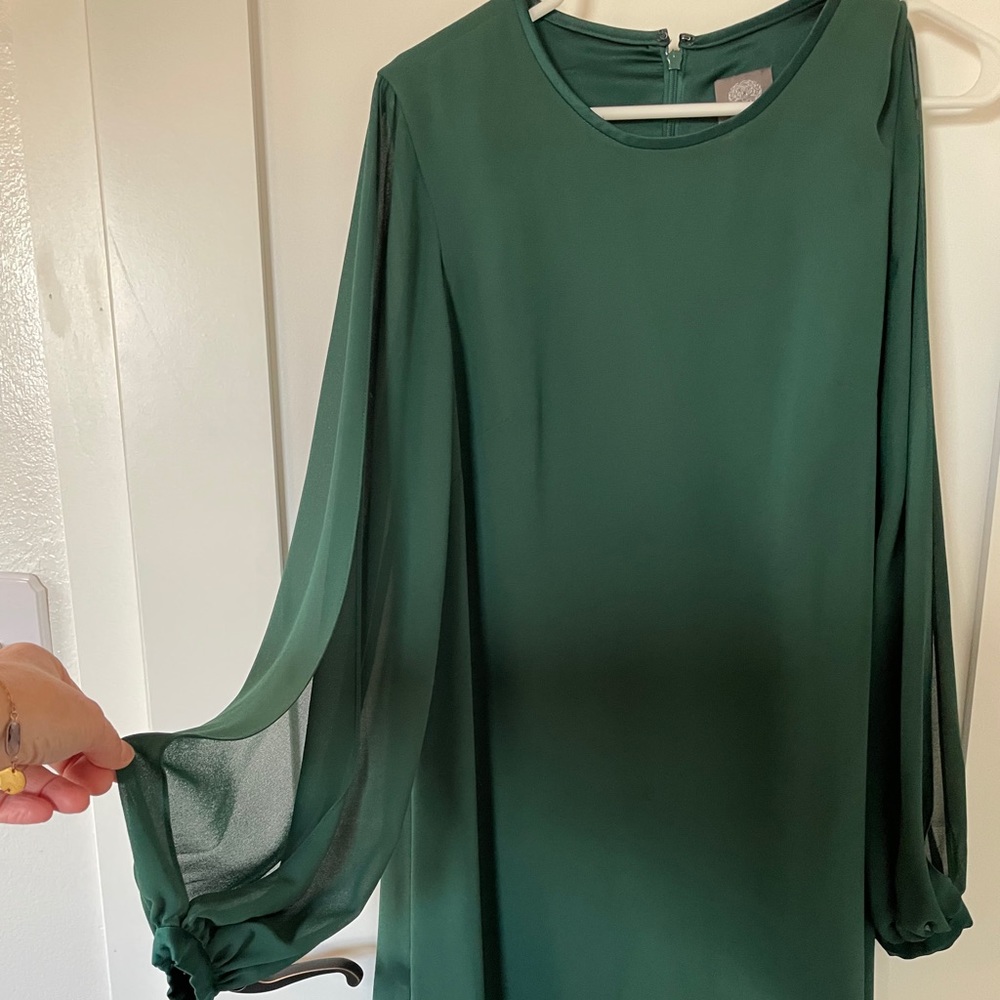 Vince Camuto Forest Green Dress